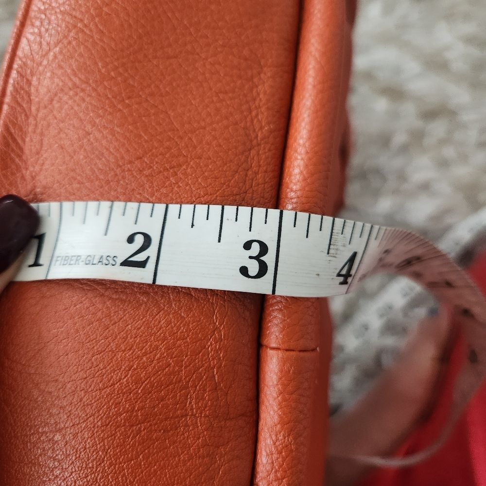 Gianni Bini Orange Leather Shoulder Bag‎ - Picture 13 of 13